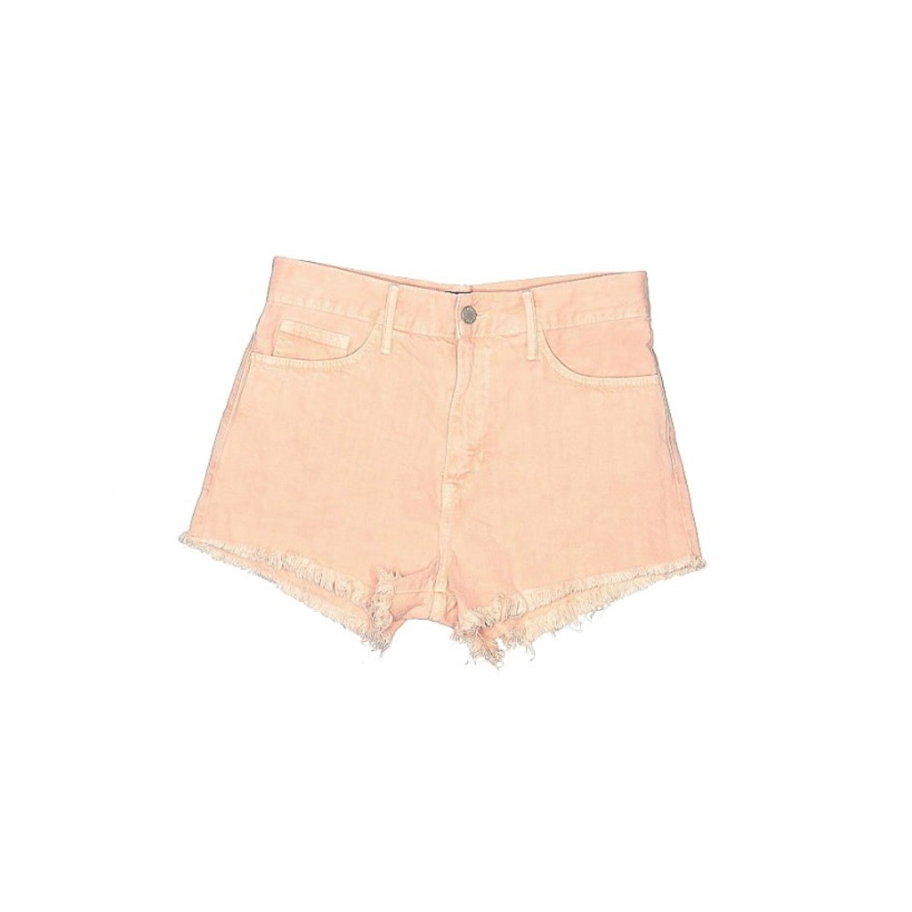 Just black denim shorts